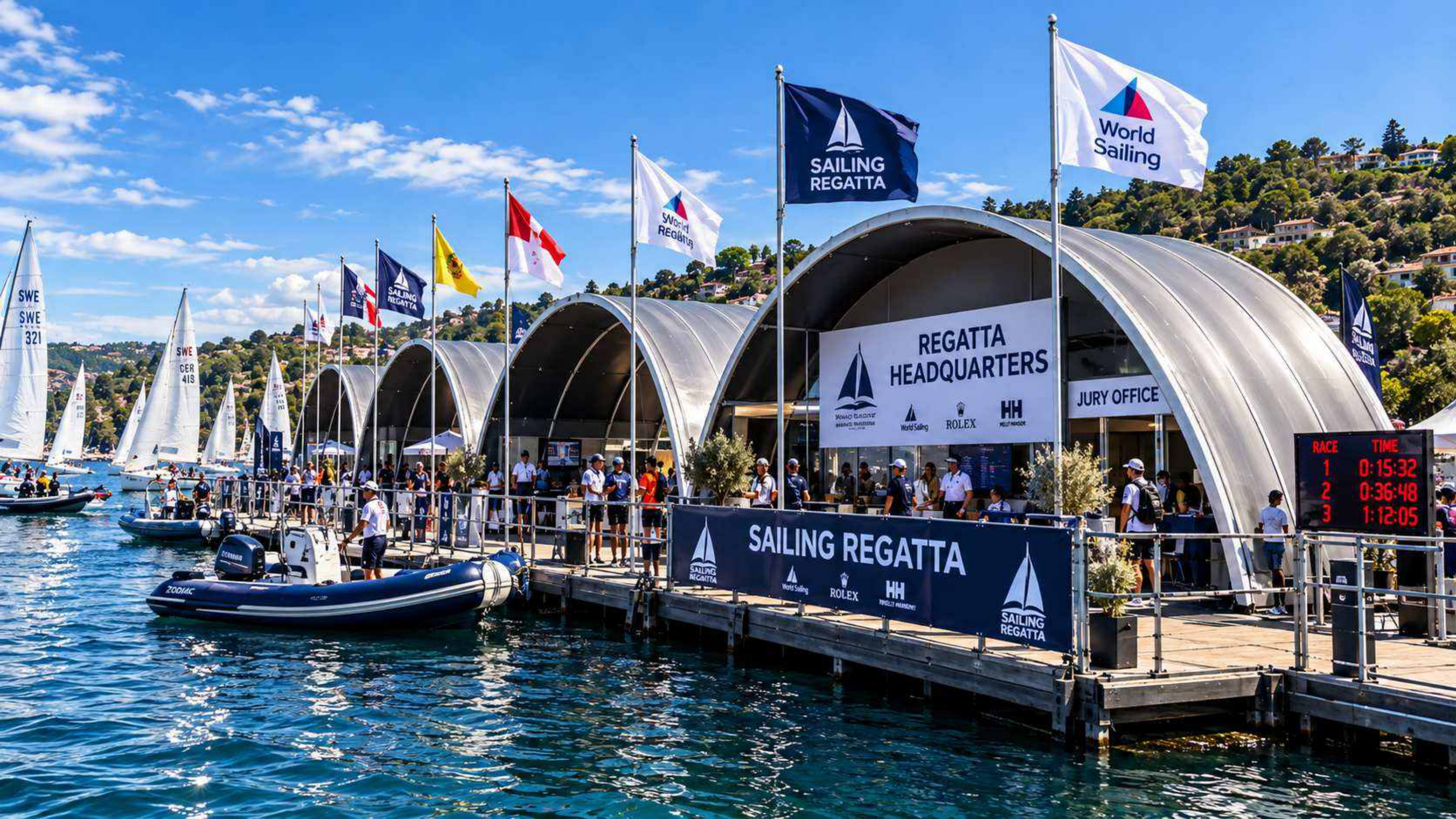 Waterfront infrastructure for boating and marine activity